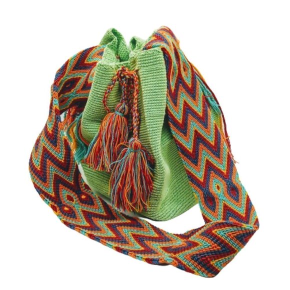 Handmade Wayuu Mochila Tribe Columbian Rio Bag - Picture 1 of 8